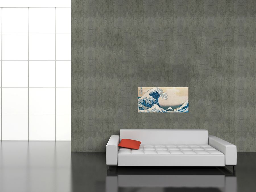 Artopweb Hokusai - L'onda Decorative MDF Panel (140x70cm)