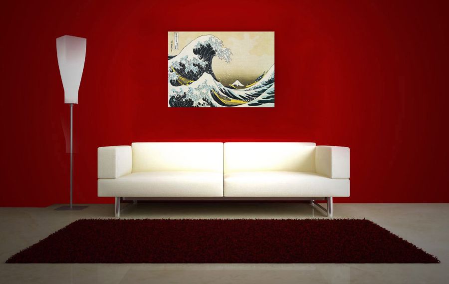 Artopweb Hokusai - Onda Decorative MDF Panel (140x100cm)