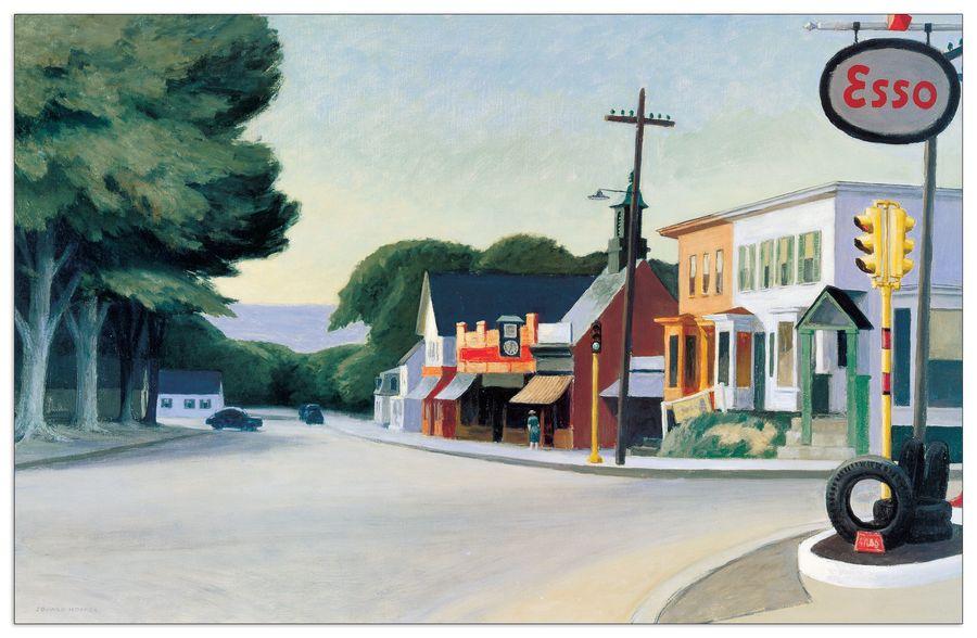 artopweb Hopper - Portrait Of Orleans 1950 Decorative MDF Panel (78x50cm)