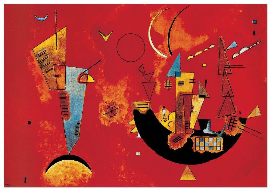 artopweb Kandinsky - Con E Contro Decorative MDF Panel (80x60cm)