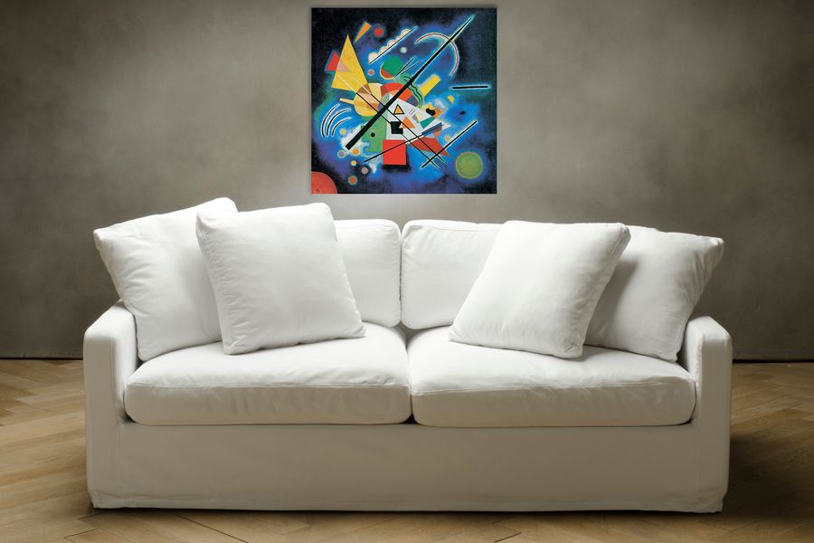 Artopweb Kandinsky - Dipinti In Blu 1924 Decorative MDF Panel (70x70cm)