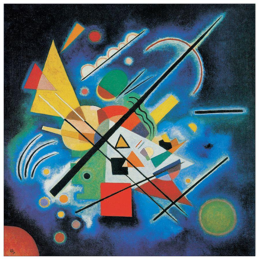 artopweb Kandinsky - Dipinti in blu 1924 Decorative MDF Panel (70x70cm)