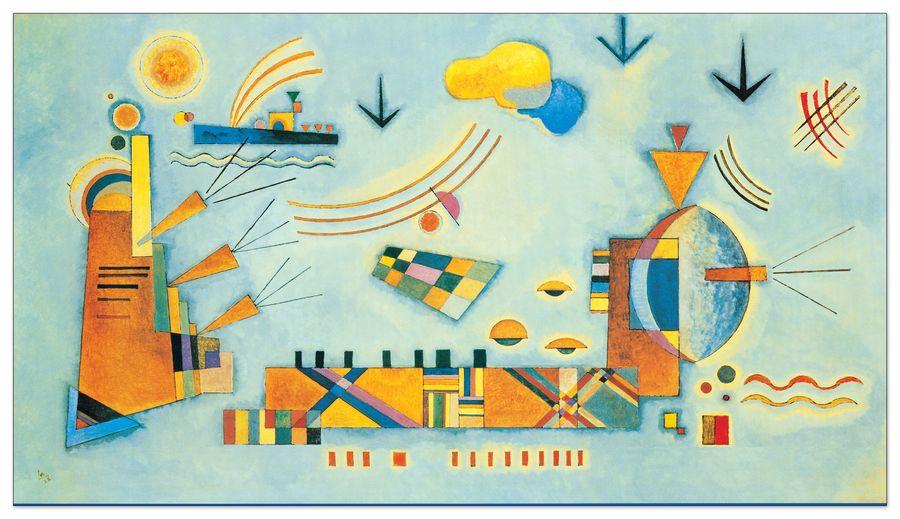 artopweb Kandinsky - Dolce Evento 1928 Decorative MDF Panel (119x67cm)