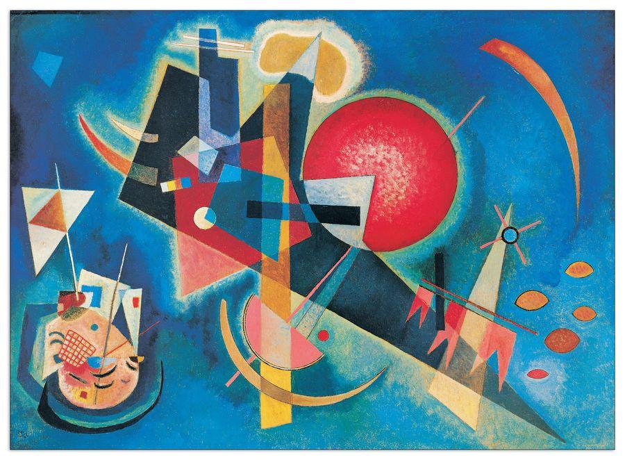 artopweb Kandinsky - Im Blau Decorative MDF Panel (80x60cm)