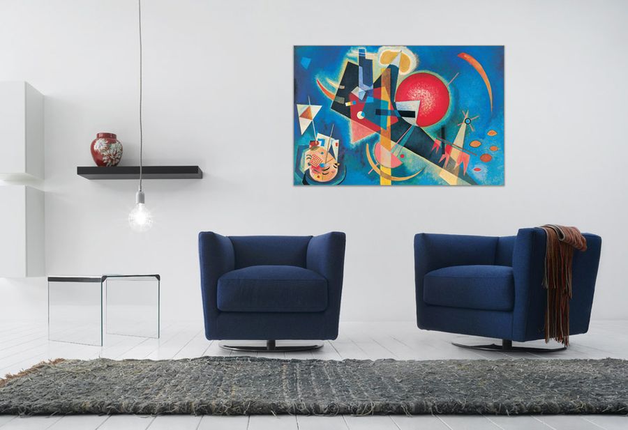 Artopweb Kandinsky - Im Blau Decorative MDF Panel (90x60cm)