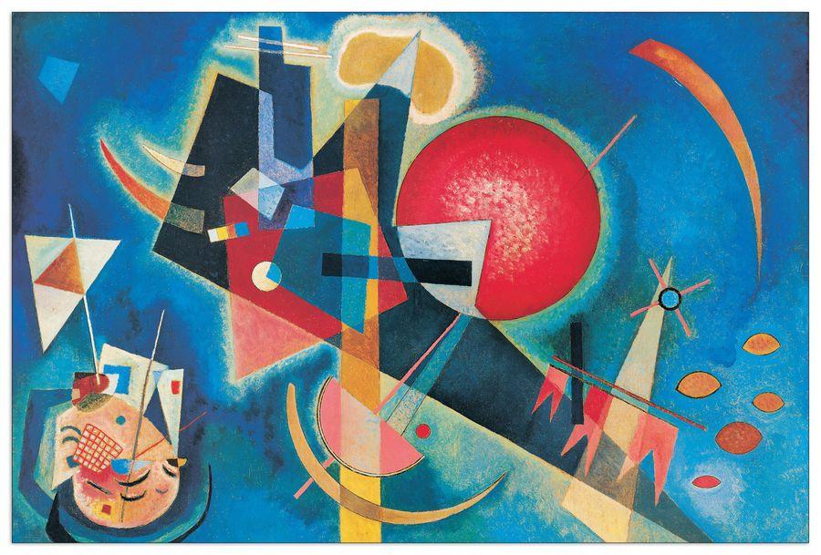 artopweb Kandinsky - Im Blau Decorative MDF Panel (90x60cm)