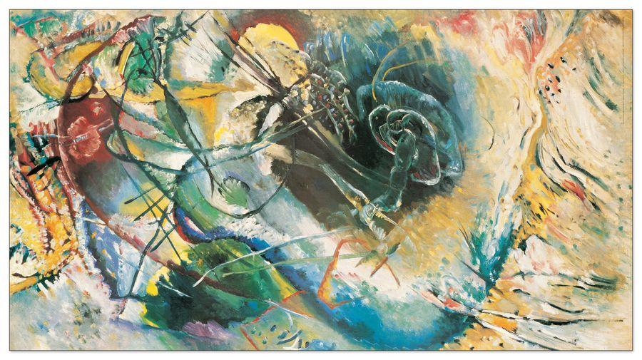 artopweb Kandinsky - Improvvisazione senza titolo Decorative MDF Panel (100x55cm)