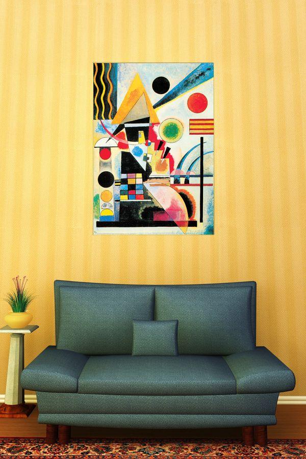 Artopweb Kandinsky - Ondeggiamento 1925 Decorative MDF Panel (70x100cm)