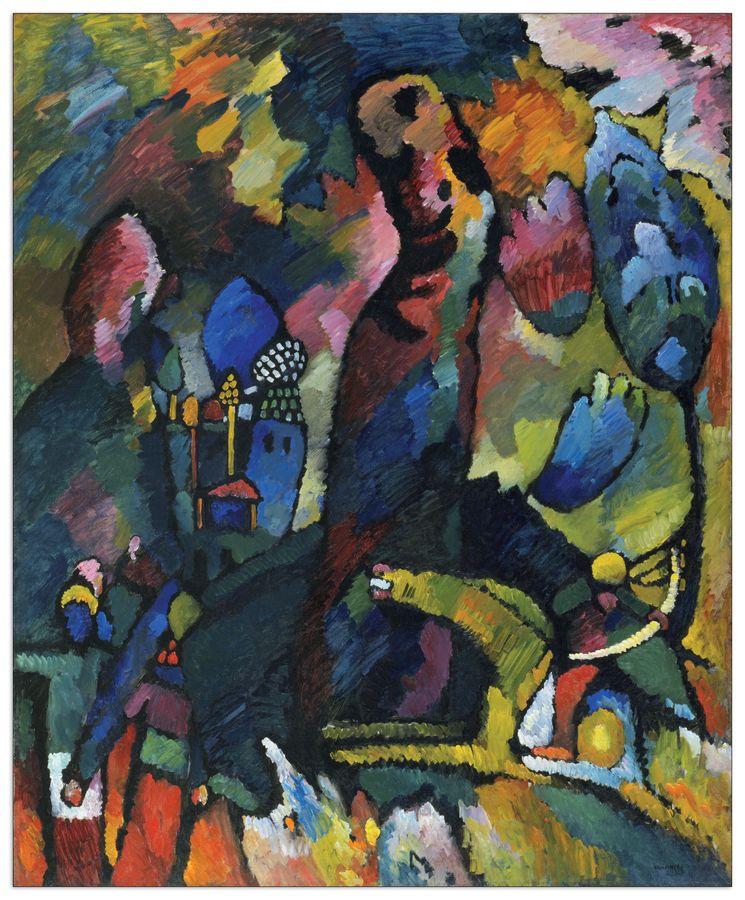 artopweb Kandinsky - Picture With An Archer Decorative MDF Panel (60x72cm)