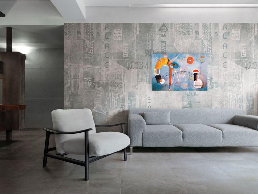 Artopweb Kandinsky - Rond Et Pointu Decorative MDF Panel (90x60cm)