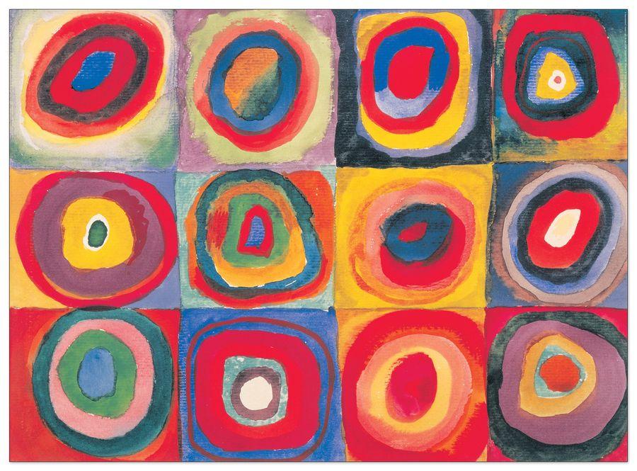 artopweb Kandinsky - Studio del colore Decorative MDF Panel (110x80cm)