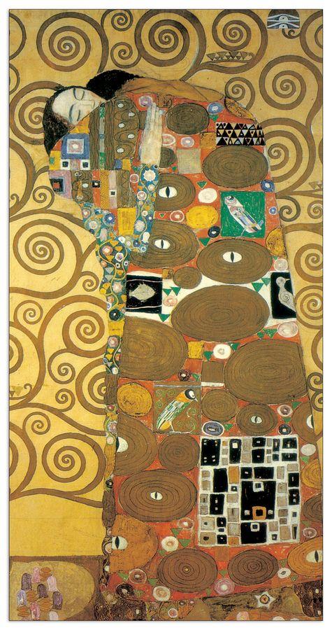 artopweb Klimt - Embrace Decorative MDF Panel (72x140cm)