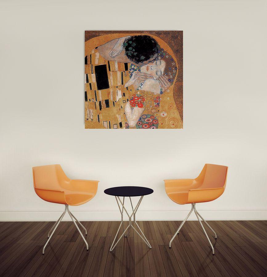 Artopweb Klimt - Il Bacio Decorative MDF Panel (98x98cm)