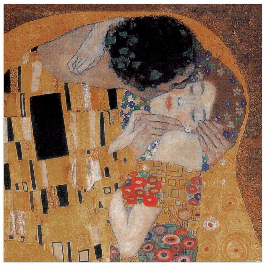 artopweb Klimt - Il Bacio Decorative MDF Panel (98x98cm)