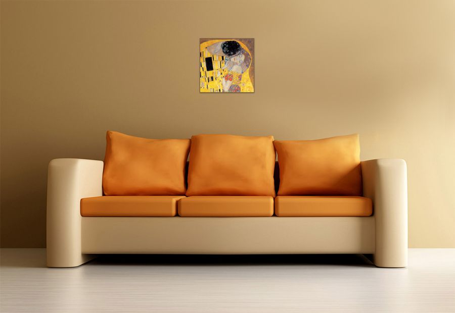Artopweb Klimt - Il Bacio Detail Decorative MDF Panel (30x30cm)