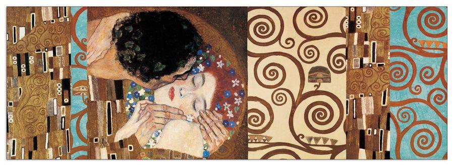 artopweb Klimt - Klimt II 150° Anniversary (The Kiss) Decorative MDF Panel (136x48cm)
