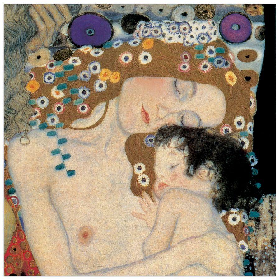artopweb Klimt - Le Tre Età Della Donna Detail Decorative MDF Panel (30x30cm)