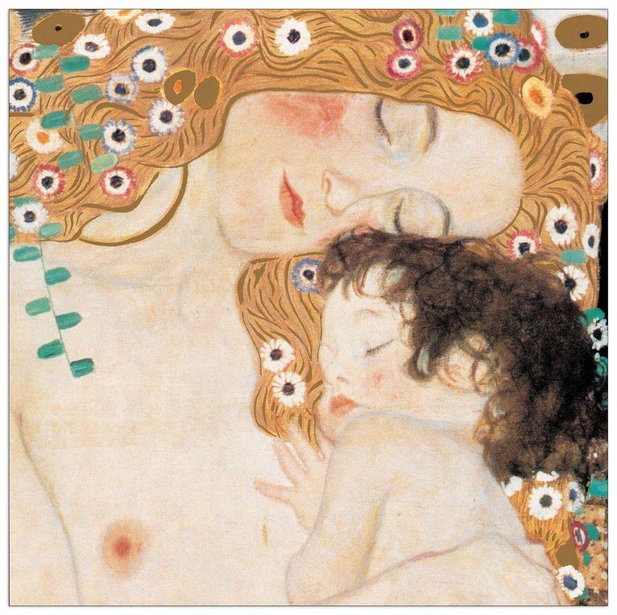 artopweb Klimt - Le Tre Età Della Vita Decorative MDF Panel (69x69cm)