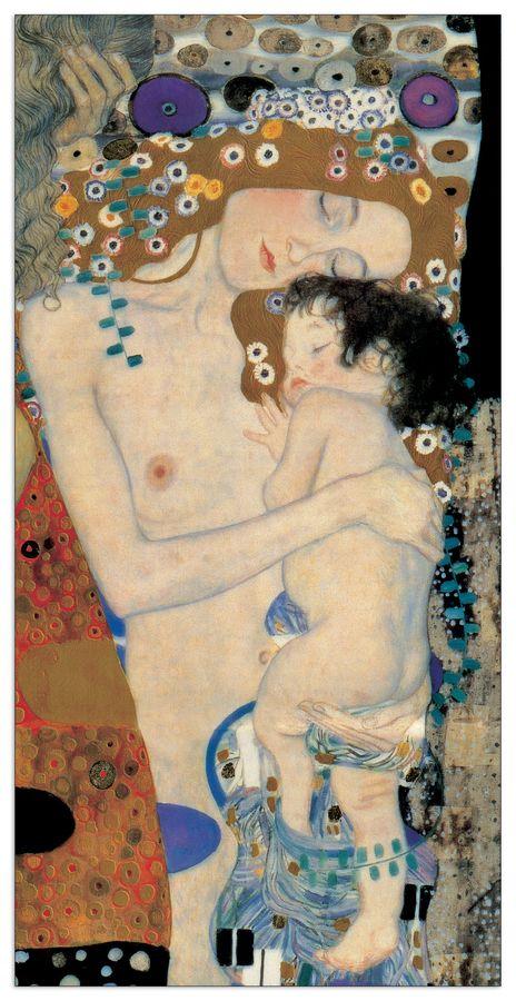 artopweb Klimt - Mother And Child Decorative MDF Panel (50x100cm)