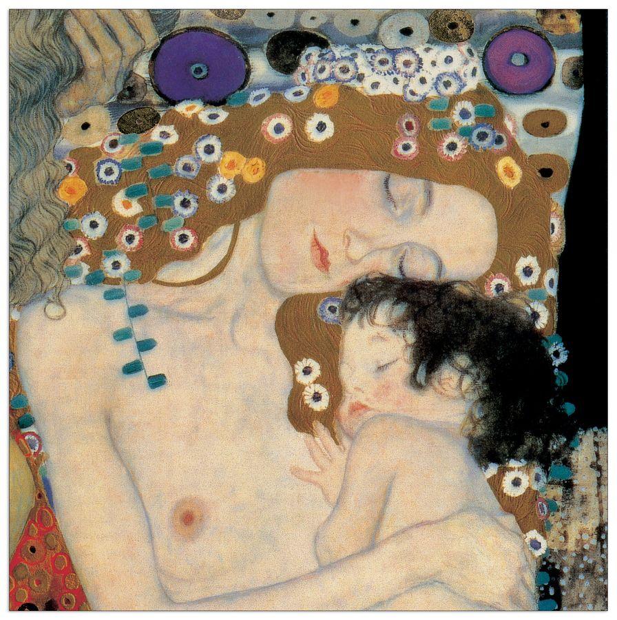 artopweb Klimt - Mother And Child Detail Decorative MDF Panel (140x140cm)