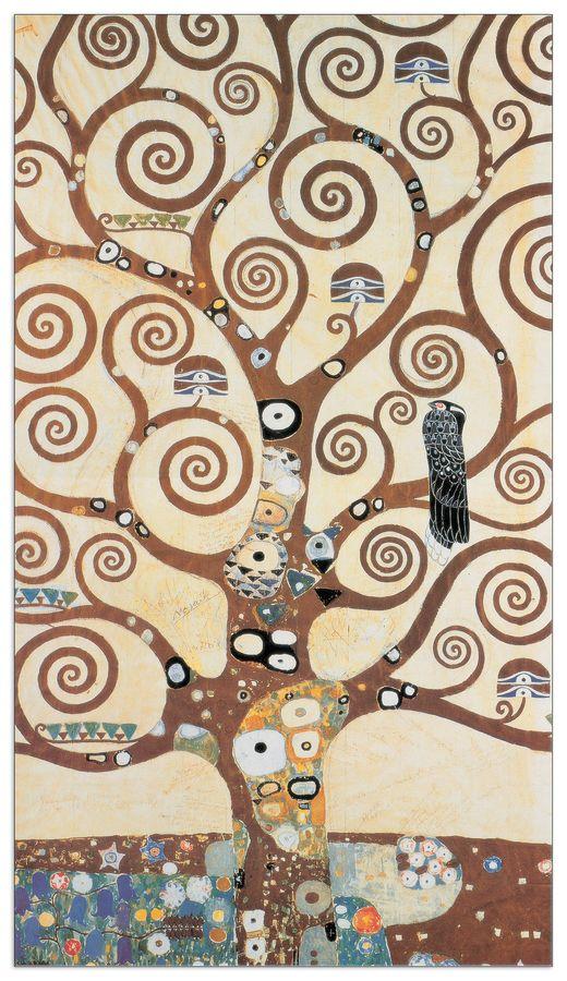 artopweb Klimt - The Free Of Life Decorative MDF Panel (56x100cm)