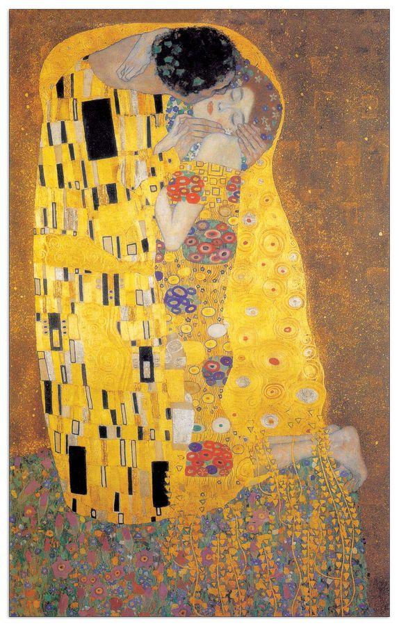 artopweb Klimt - The Kiss Decorative MDF Panel (62x100cm)