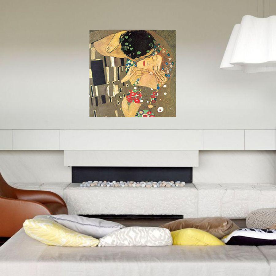 Artopweb Klimt - The Kiss Detail Decorative MDF Panel (100x100cm)