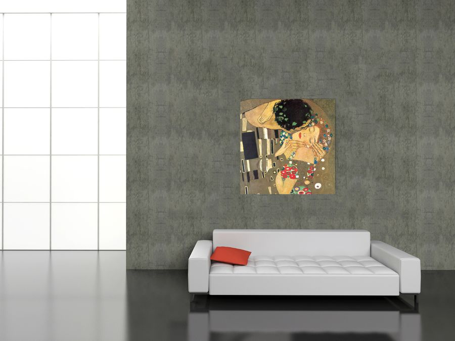 Artopweb Klimt - The Kiss Detail Decorative MDF Panel (140x140cm)