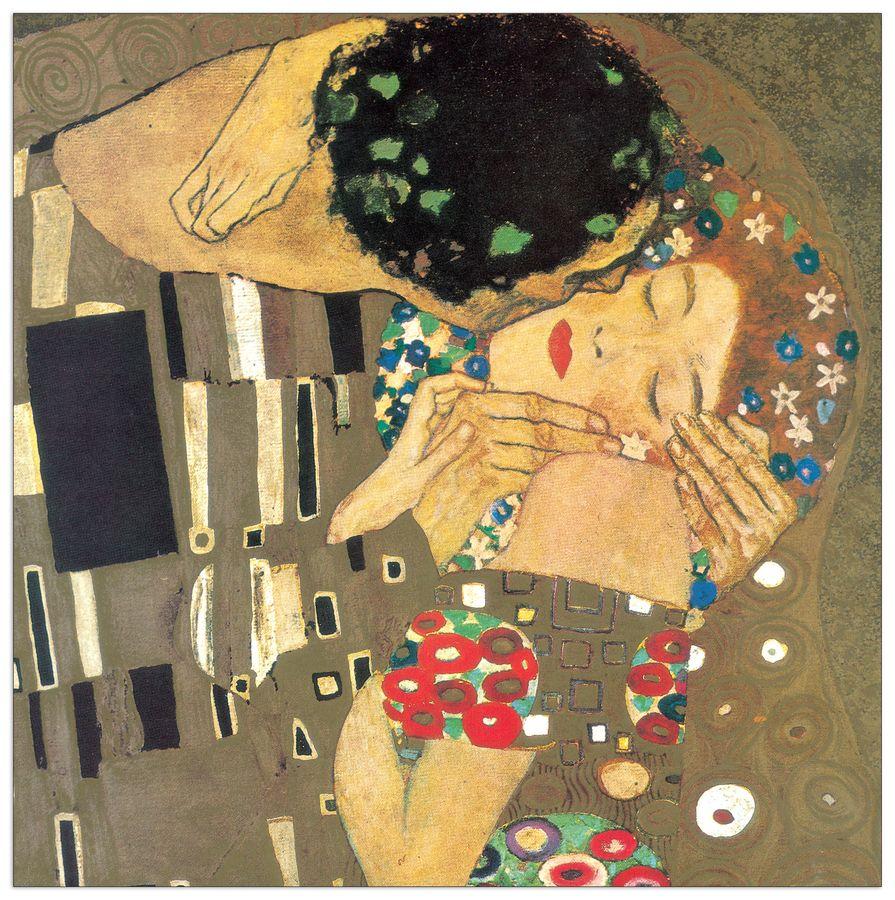 artopweb Klimt - The Kiss Detail Decorative MDF Panel (140x140cm)