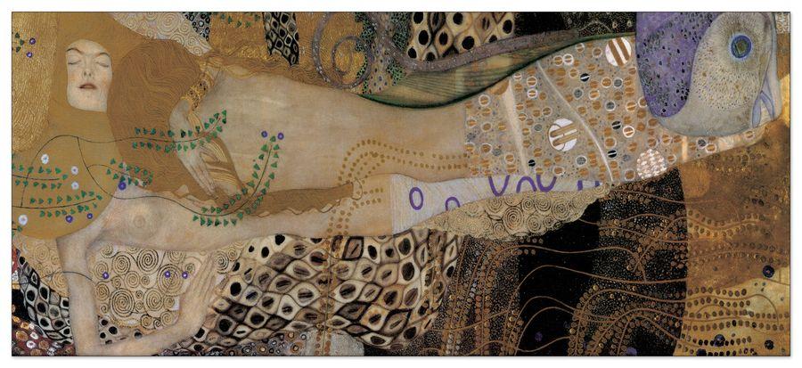 artopweb Klimt - The Sea Serpent Decorative MDF Panel (100x44cm)