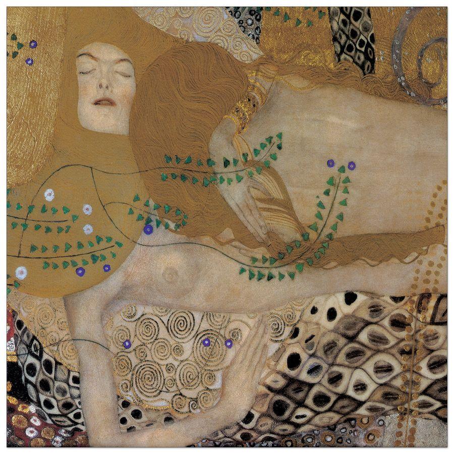 artopweb Klimt - The Sea Serpent Detail Decorative MDF Panel (140x140cm)