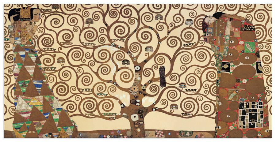 artopweb Klimt - The Tree of Life Decorative MDF Panel (100x50cm)