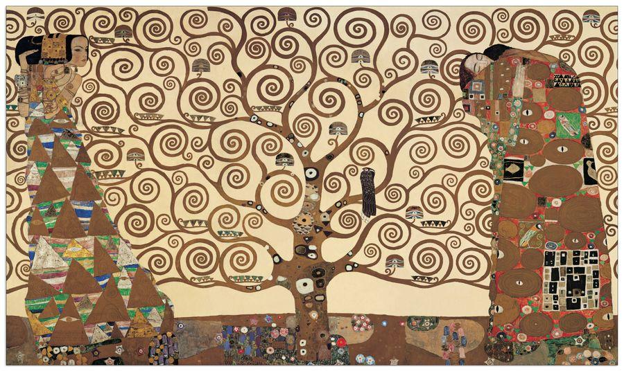 artopweb Klimt - The Tree of Life Decorative MDF Panel (136x80cm)