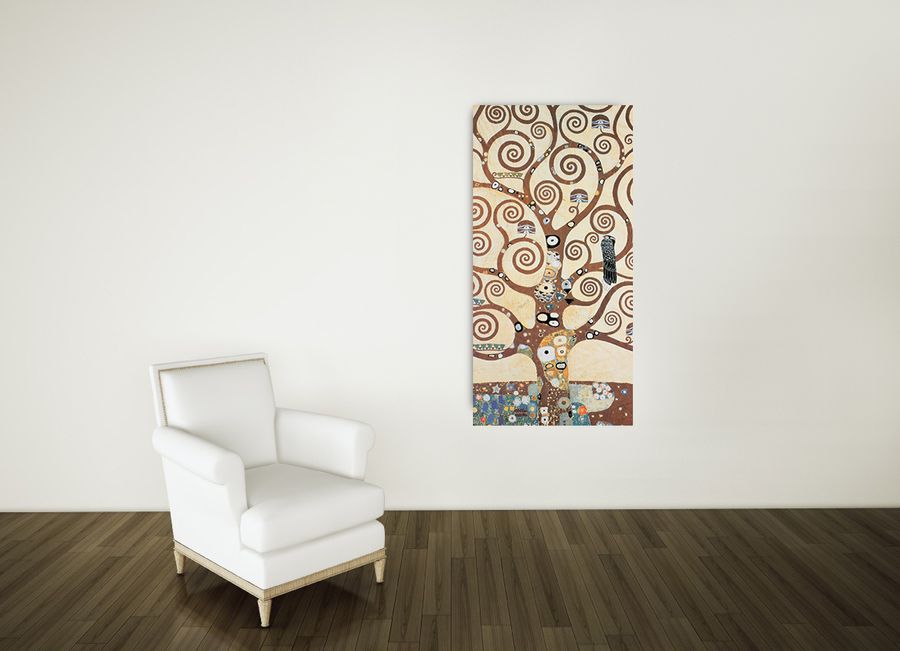 Artopweb Klimt - The Tree Of Life Decorative MDF Panel (50x100cm)