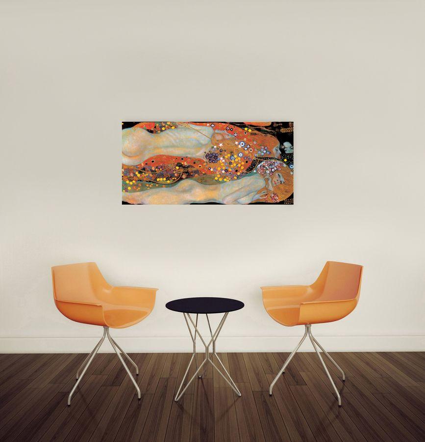 Artopweb Klimt - Wasserschlangen Decorative MDF Panel (100x48cm)