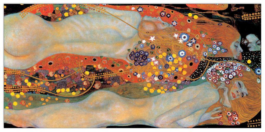 artopweb Klimt - Wasserschlangen Decorative MDF Panel (140x68cm)