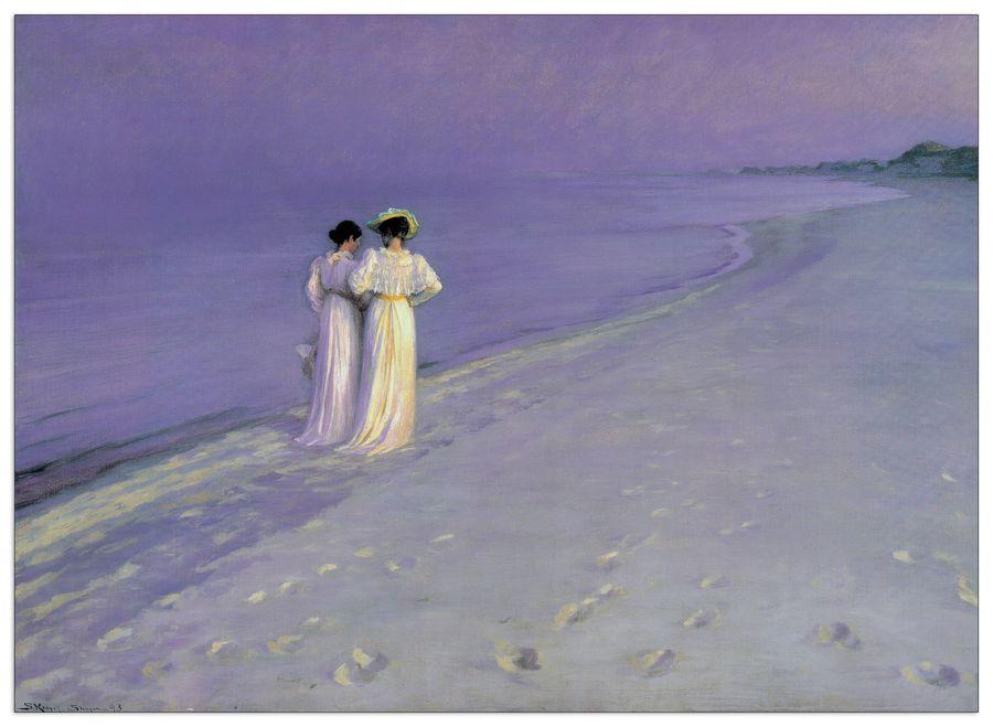 artopweb Kroyer - Summer Evening At Skagen Decorative MDF Panel (140x101cm)
