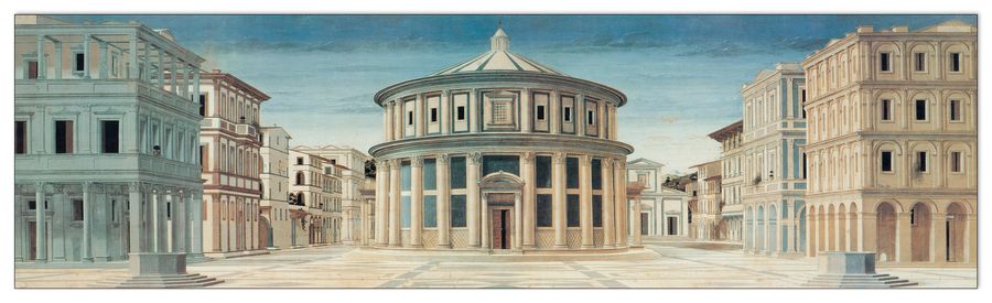 artopweb Laurana - Città Ideale Decorative MDF Panel (99x28cm)