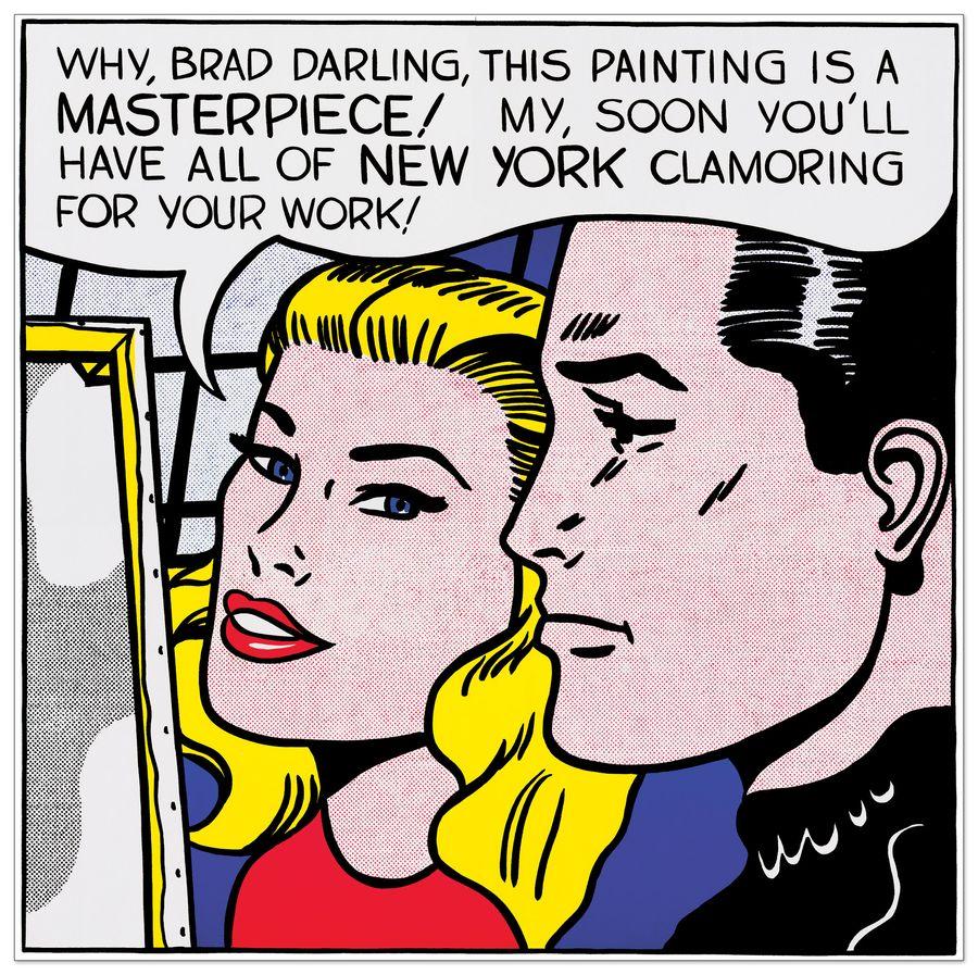artopweb Lichtenstein - Masterpiece 1962 Decorative MDF Panel (86x101cm)
