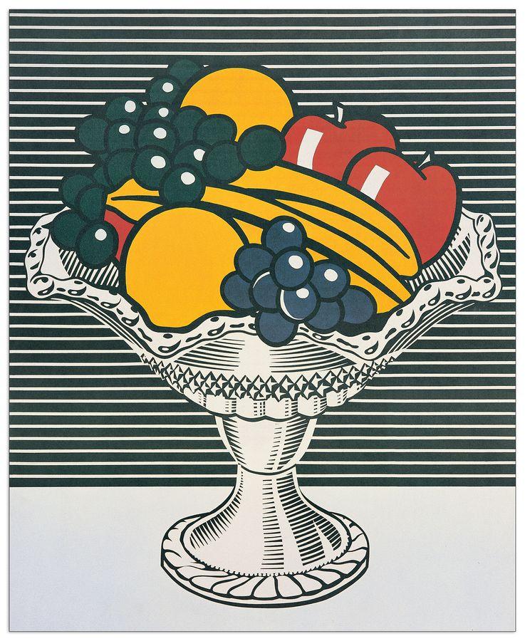 artopweb Lichtenstein - Natura Morta Con Contenitore Di Cristallo 1973 Decorative MDF Panel (68x87cm)