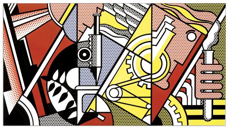 artopweb Lichtenstein - Peace Through Chemistry I Decorative MDF Panel (73x40cm)