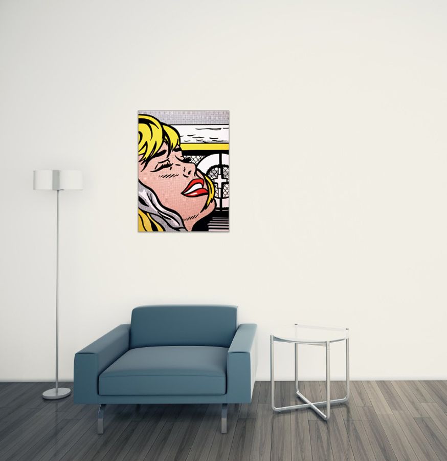 Artopweb Lichtenstein - Shipboard Girl 1965 Decorative MDF Panel (60x80cm)