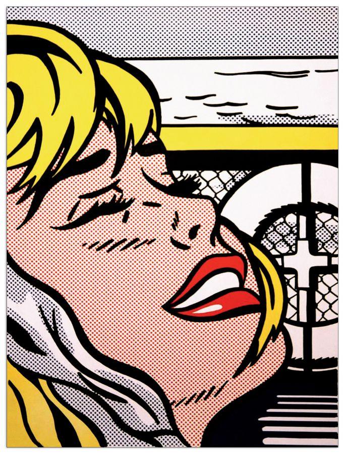artopweb Lichtenstein - Shipboard Girl 1965 Decorative MDF Panel (60x80cm)