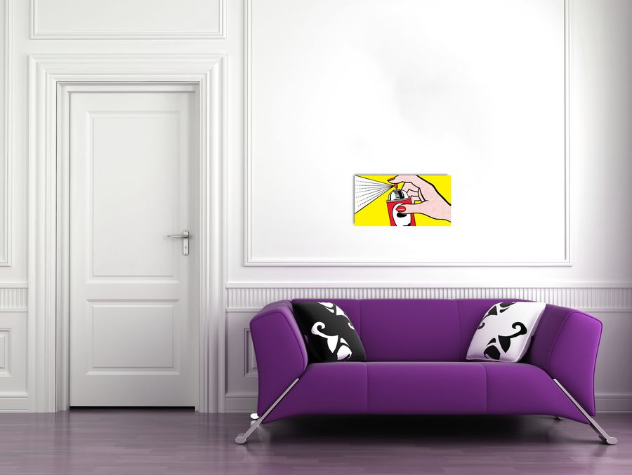 Artopweb Lichtenstein - Spray 1962 Decorative MDF Panel (80x60cm)