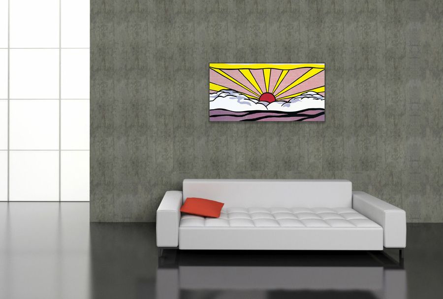 Artopweb Lichtenstein - Sunrise Decorative MDF Panel (95x46cm)