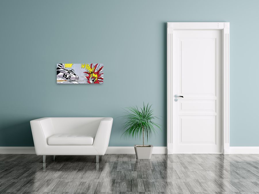 Artopweb Lichtenstein - Whaam Decorative MDF Panel (64x27cm)