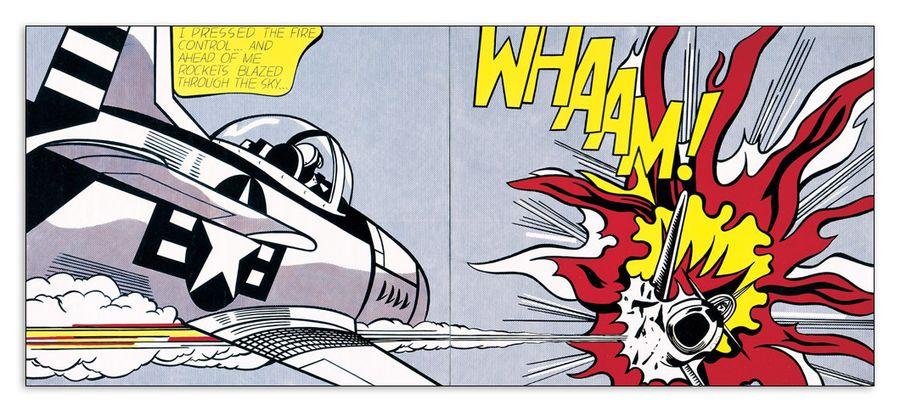 artopweb Lichtenstein - Whaam Decorative MDF Panel (64x27cm)
