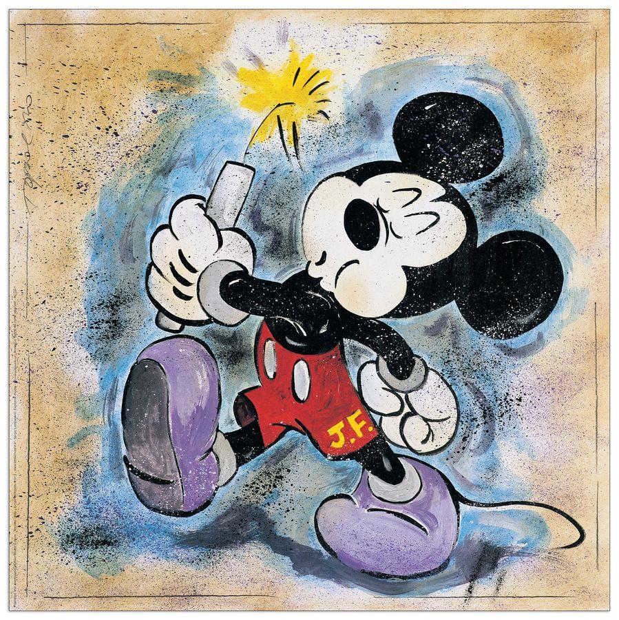 artopweb Lombardino - Explosive Mouse Decorative MDF Panel (70x70cm)