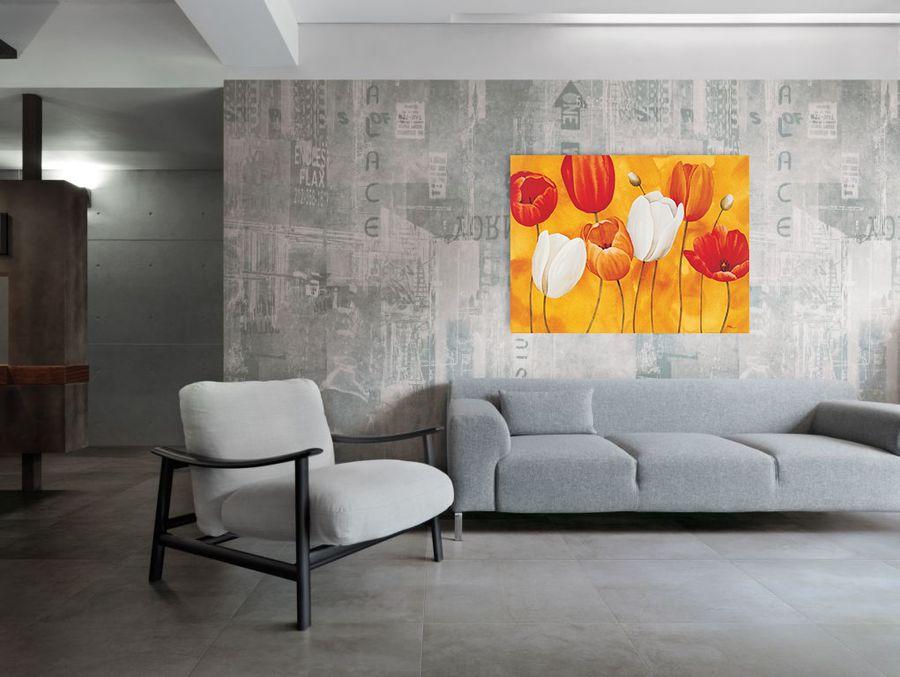Artopweb Luffarelli - Festa Di Tulipani Decorative MDF Panel (120x90cm)