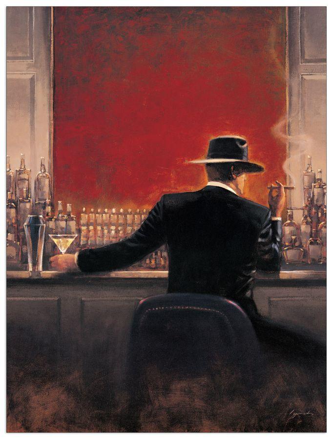 artopweb Lynch - Cigar Bar Decorative MDF Panel (60x80cm)